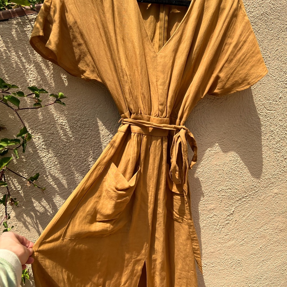 Madewell Mustard Yellow Sun Dress
